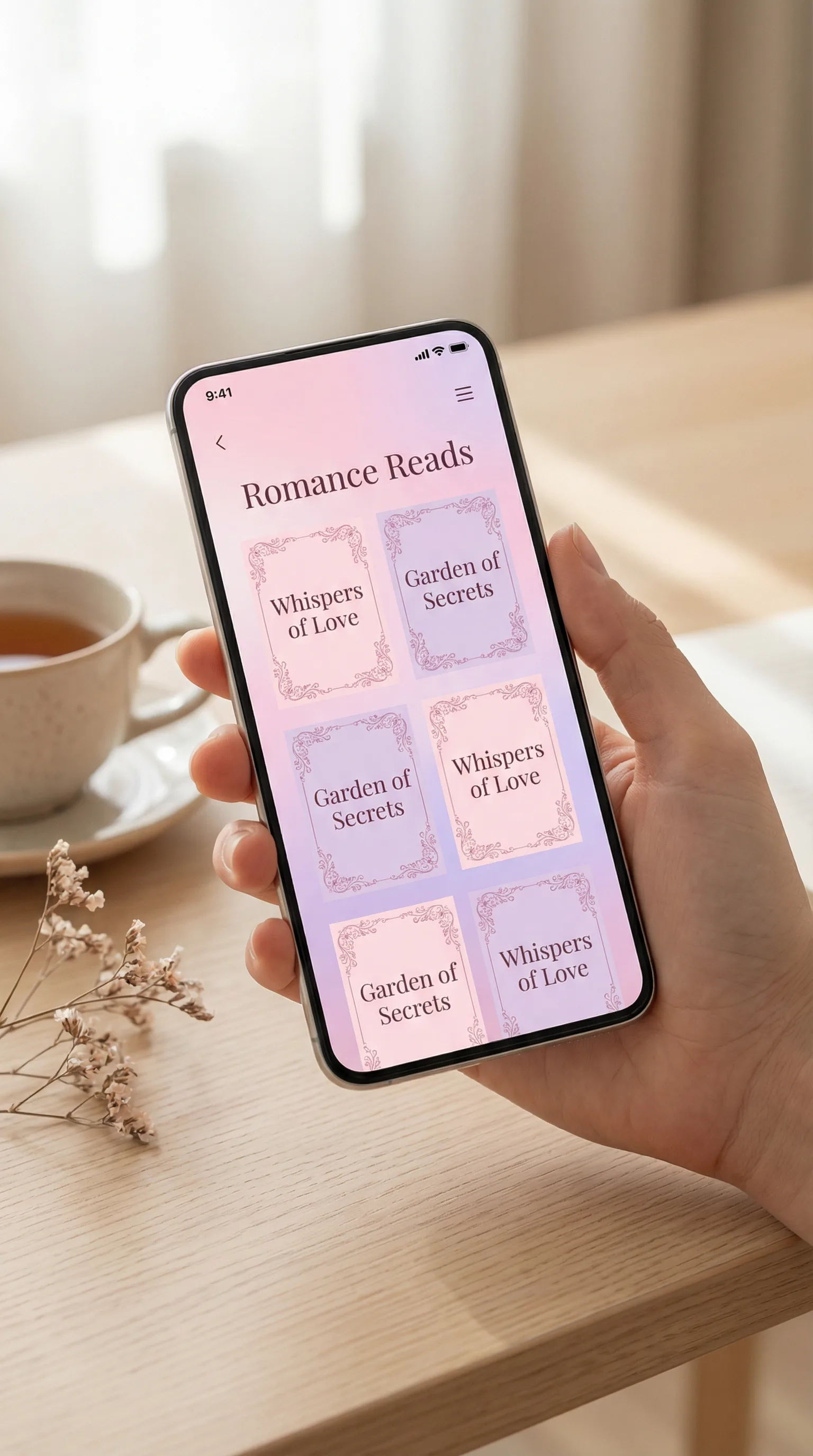 女性向纯爱 移动端APP界面展示